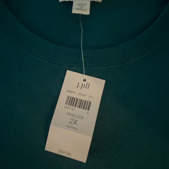 JJill Tunic XXL Peacock - Picture 2 of 2